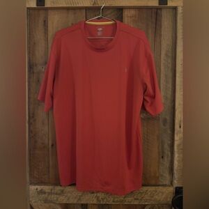 Reel Legends Fishing Shirt Mens Short Sleeve Sun Protection X-Large - Coral